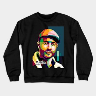 The Trend Singer In Wpap Pop Art Crewneck Sweatshirt